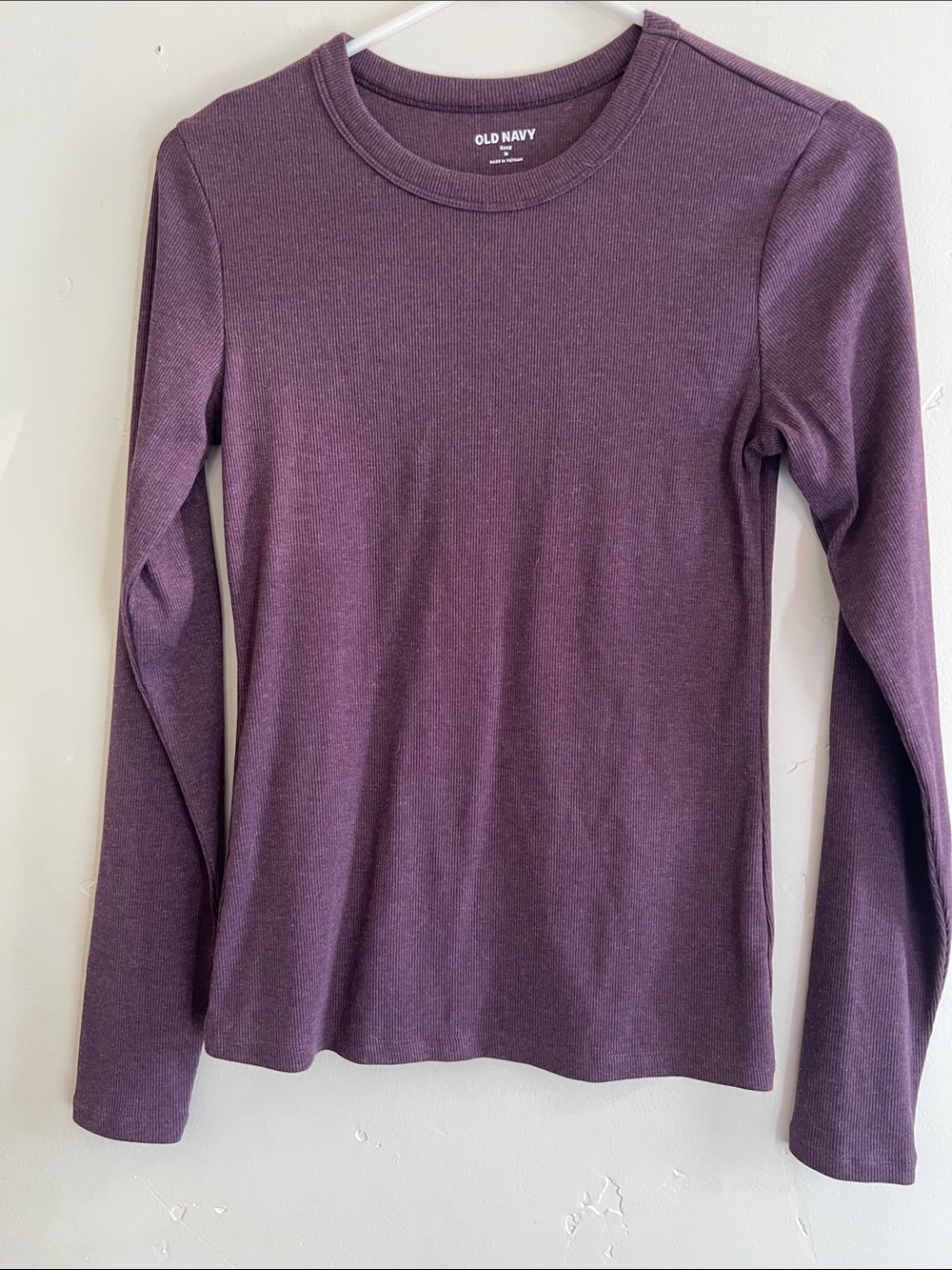 Old Navy Ribbed Long Sleeve Top - Plum